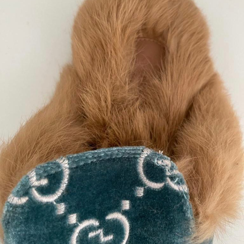 Mule Gucci Princetown Velvet Fur